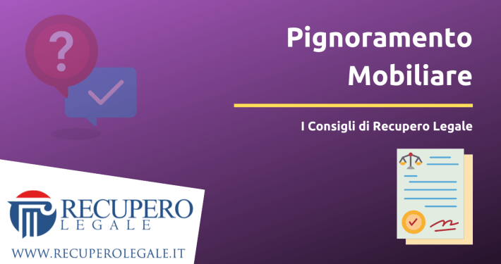 Pignoramento mobiliare - copertina - documento