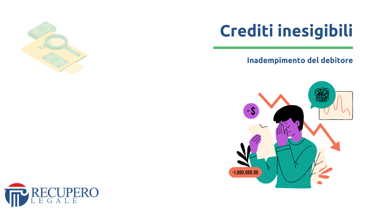 Crediti inesigibili - inadempimento