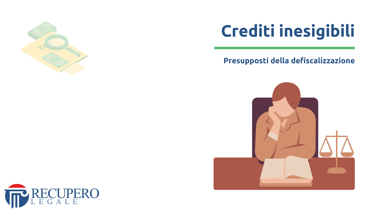 Crediti inesigibili - presupposti