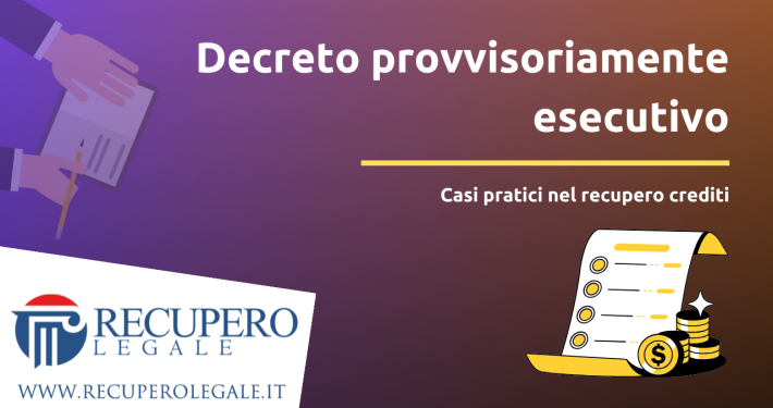 Decreto provvisoriamente esecutivo - copertina