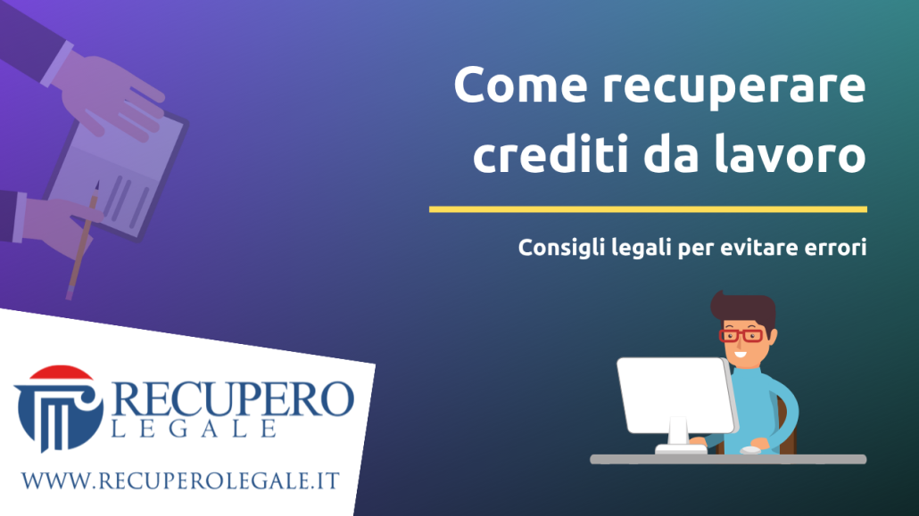 Come recuperare crediti da lavoro - copertina