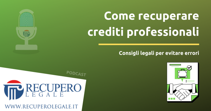 Come recuperare crediti professionali - copertina