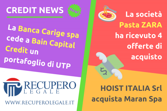 Carige, Pasta Zara, Hoist Italia