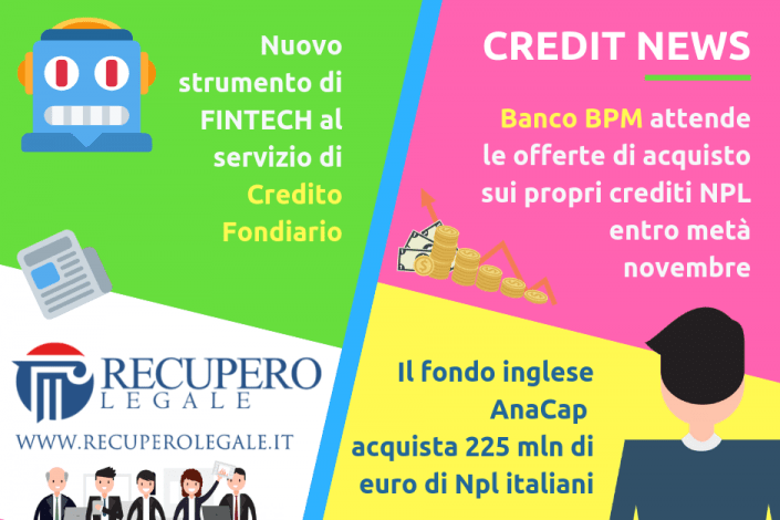 Credit news: Credito Fondiario, Banco BPM, Anacap