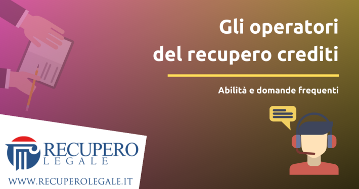 Gli operatori del recupero crediti - copertina