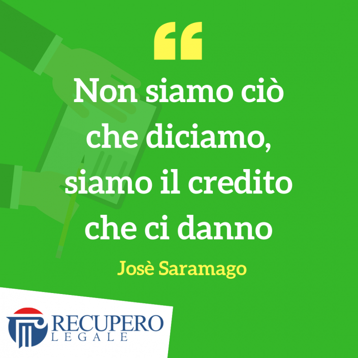 Citazione: siamo il credito che ci danno