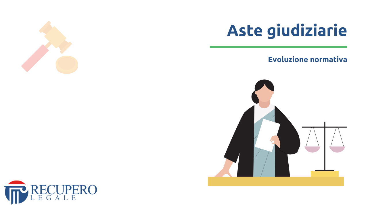 Aste giudiziarie - evoluzione normativa