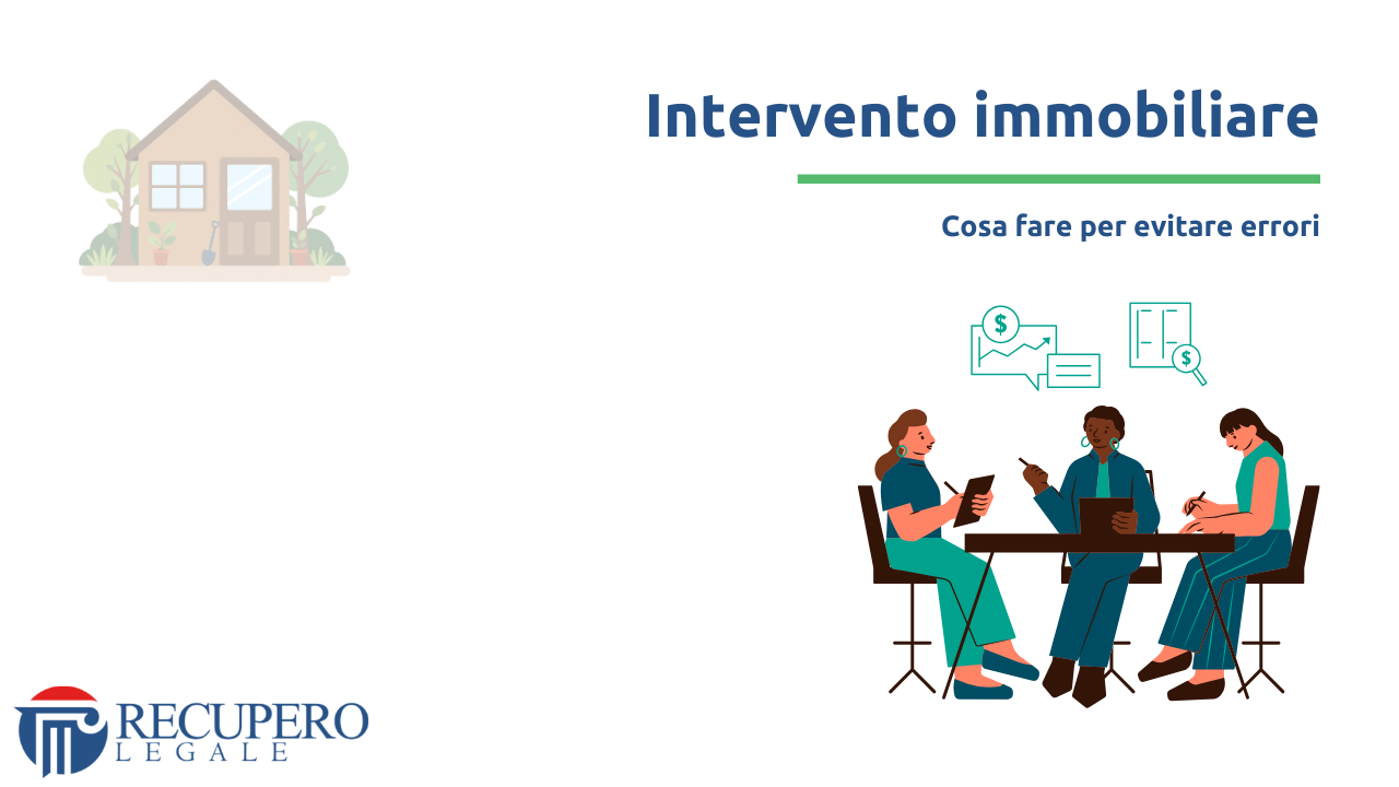 Intervento immobiliare - errori