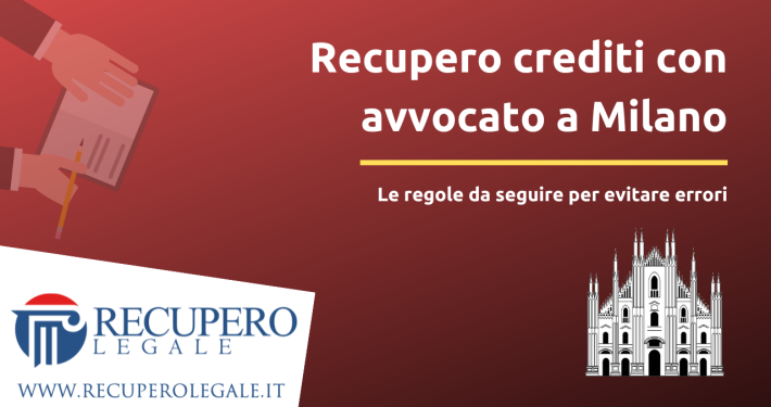Recupero crediti con avvocato a Milano - copertina